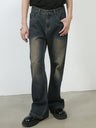 Retro Washed Denim Loose-fit Pants