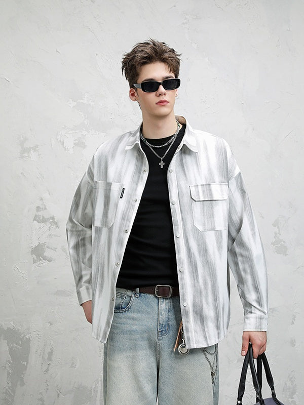 Retro Niche Fashion Loose Lapel Long-sleeved Shirt