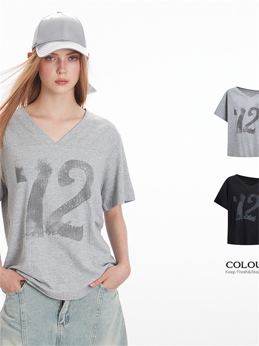 Liber Summer Women's Letters/Numbers/Words T-shirts
