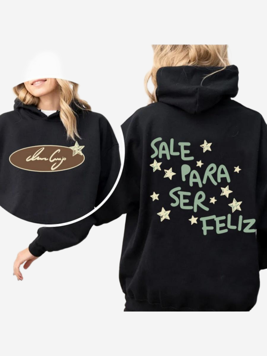 Bemalung geometrischer Muster, lockere Kapuzenpullover.