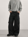 Retro Washing Silhouette Loose Wide-leg Cargo Leisure Machete Cargo Trousers