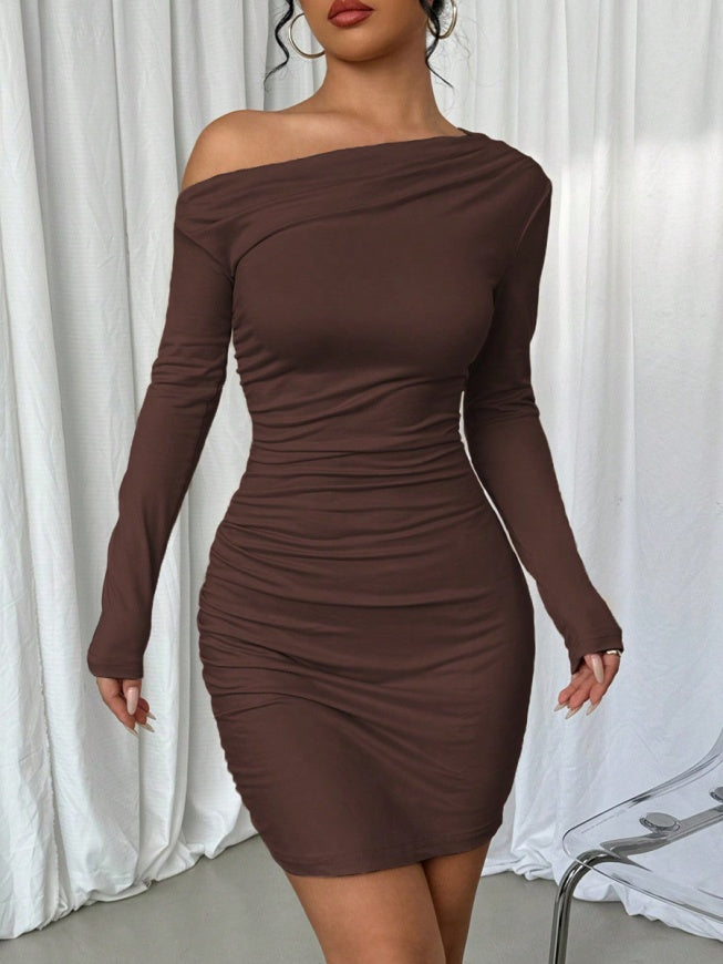 Liber Summer Women's Macaron color Solid Color Mini&Short Dresses