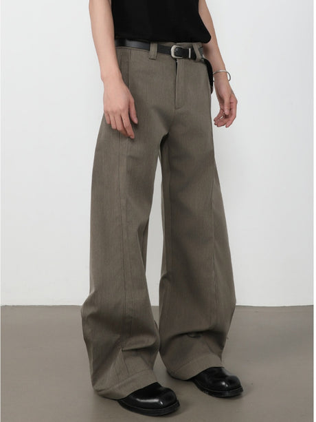 Retro Machete Stereo Gathering Cleanfit Dress Pants Pants