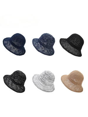 Knitted Folded Ruffled Breathable Fisherman's Hat