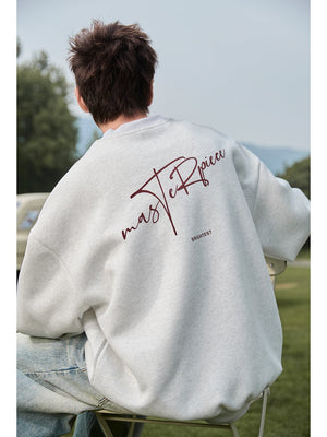 Liber Autumn Men's Printed Letter Sweatshirts&Hoodies