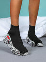 Women's Casual Sneakers With Floral Soles