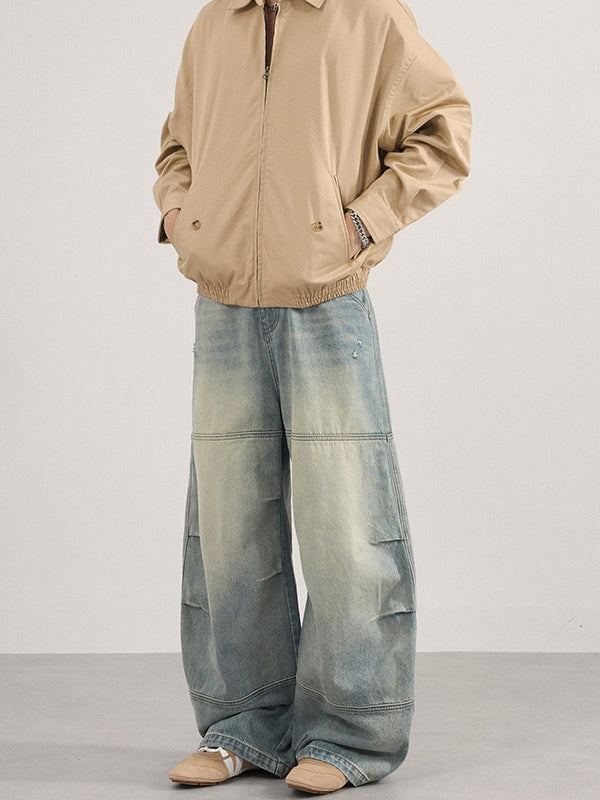 Liber Autumn Neutral wear Pocket decoration Jeans