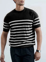 Old Money Style Stripes Slim-fit T-shirts