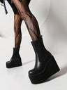 Wedge Platform Chelsea Boots