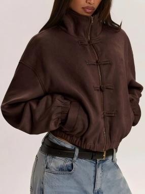 Loose-fitting Zip-up Jacket