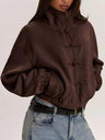Loose-fitting Zip-up Jacket