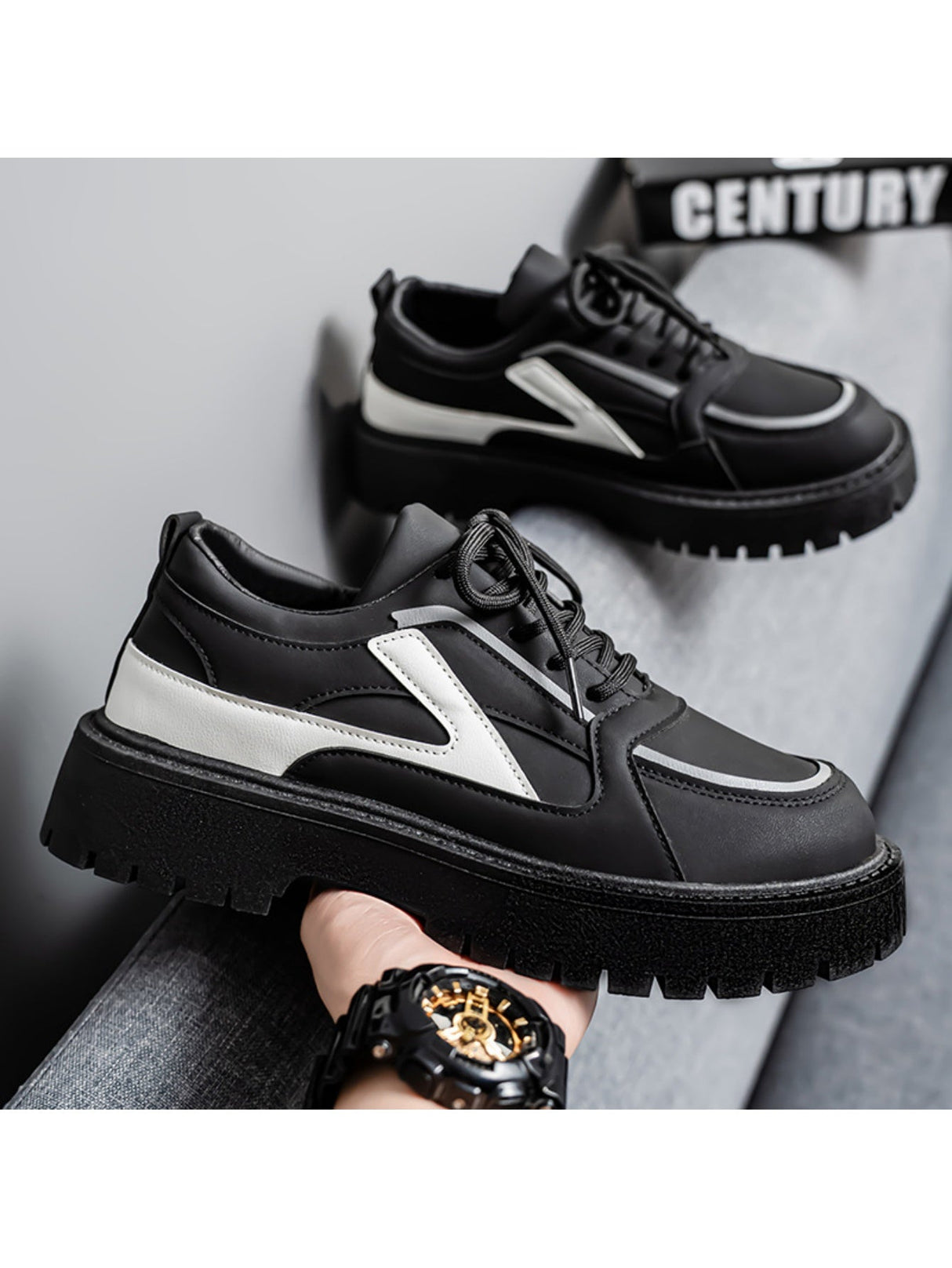 Liber Four Seasons Colorblock Men's Flat Shoes