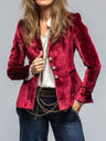 Velvet Long Sleeve Pocket Blazers