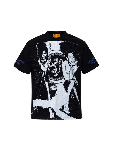 Rock Retro Portrait Printed T-shirts