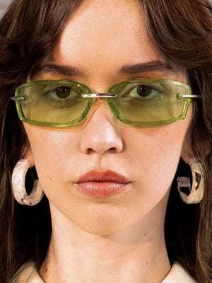Frameless Square Sunglasses