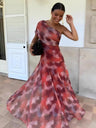 Vacation-style One-shoulder Fitted Long Dress