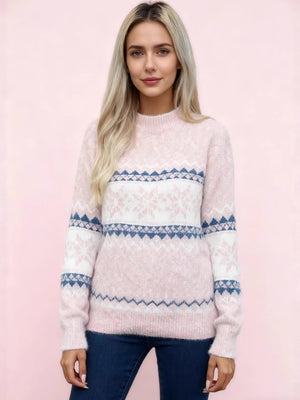 Splicing Color-blocked Sweaters