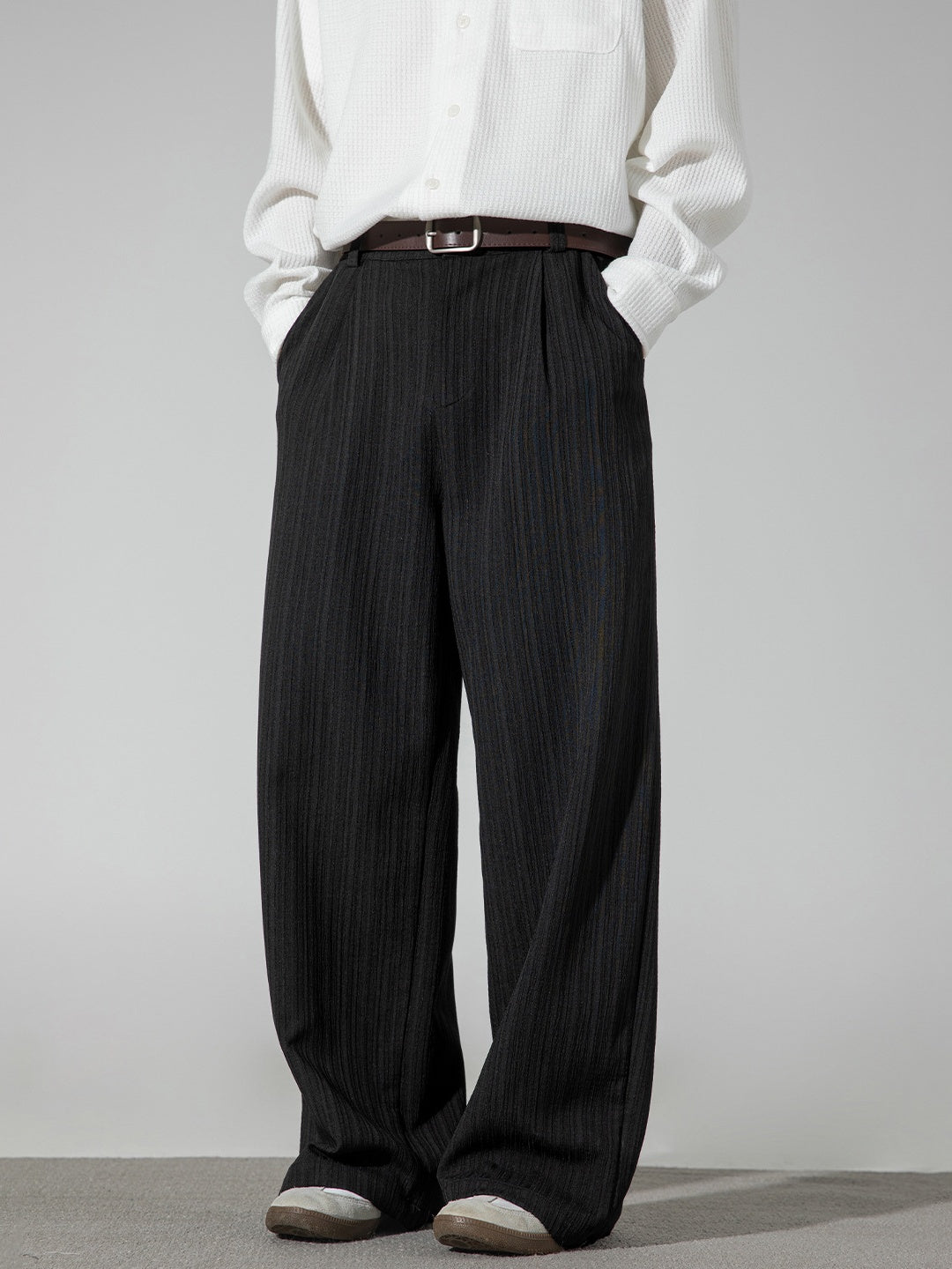 City Commuting Gathering Stripes All-match Pants