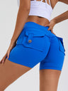 Bare-feel Pocket High-waisted, Tummy-flattening, And Butt-lifting Yoga Shorts