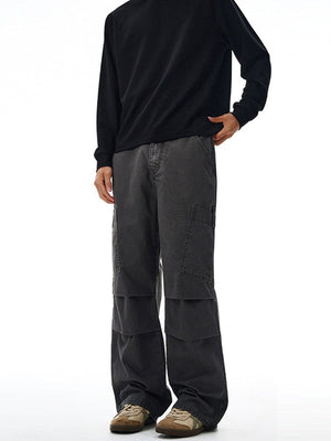Liber Autumn Men's Multiple pockets Solid Color Cargo Trousers