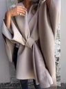 Loose V-neck Shawl Cape Top