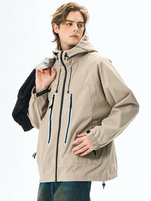 Outdoor Reflective On Foot Camping Mountain Climbing Hooded Windproof Jacket