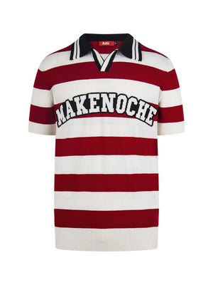 Retro College Style Color-blocked Stripes POLO Shirt