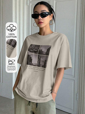Printed Hand-painted T-shirt
