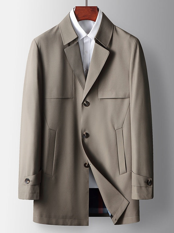 Business Single-Breasted Leisure Trench Coats