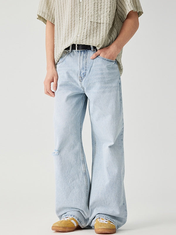Liber Summer Men's Pocket decoration Jeans