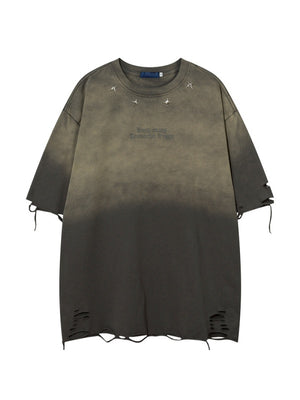 Distressed Ins Loose-fit Vintage T-shirts