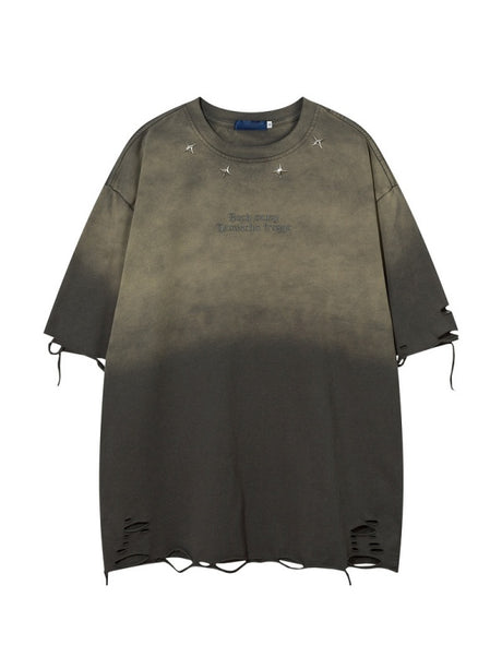 Distressed Ins Loose-fit Vintage T-shirts