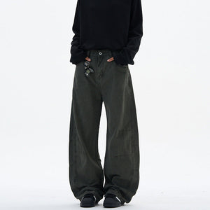 Deconstruction Machete Loose Silhouette Vintage Floor-length Pants