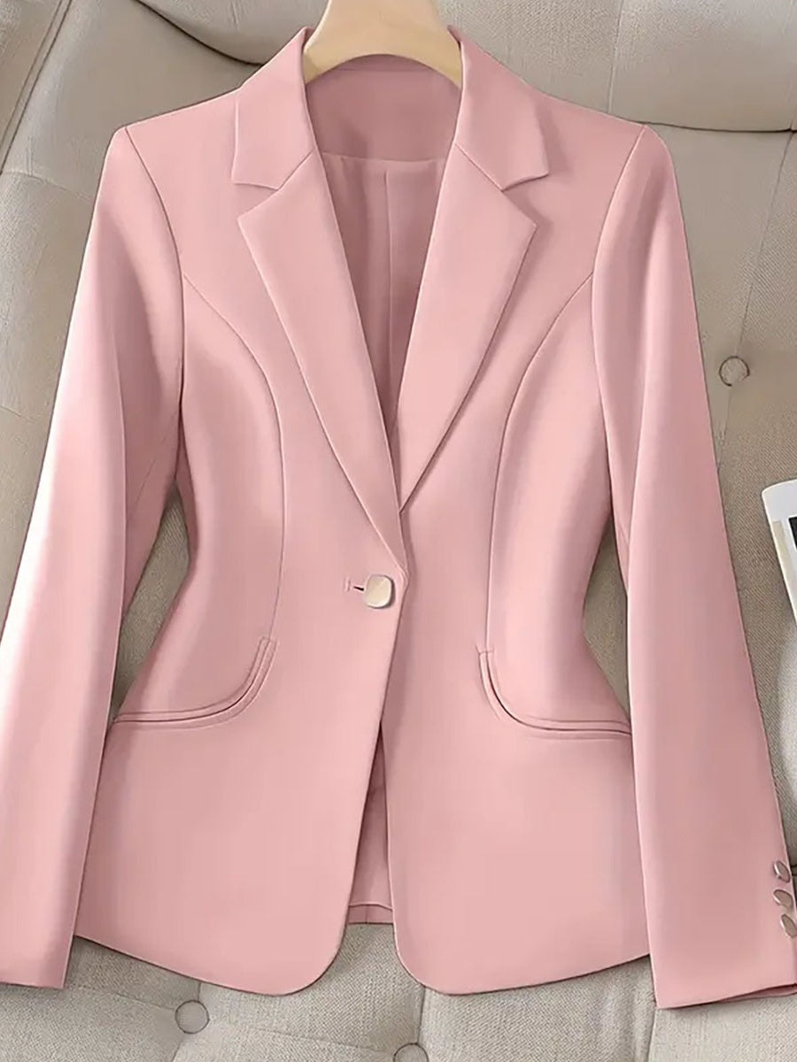 Slim Fit And Refined Tailoring Single-button Blazer