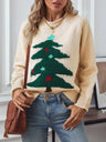 Christmas Christmas Tree Hood Crew Neck Loose Sweaters