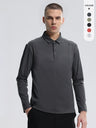 Sports Long Sleeve Base Layer Stand Collar POLO