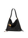 A Single Glance Reveals A Refined And Elegant Style. Hobo Medium-sized Vegetable-tanned Calfskin Commuter Shoulder/crossbody Bag For Spring.