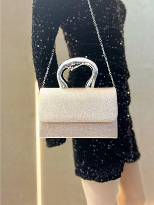 Liber Four Seasons ACC Sequined Small Square Bag