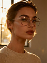 Pink-framed Eyeglasses