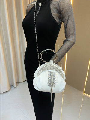 Liber Four Seasons ACC Pleated Diamond Cloud Bag