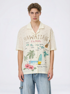Lace Hawaii Printed Shirts