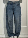 Starry Sky Rhinestones Type Jeans