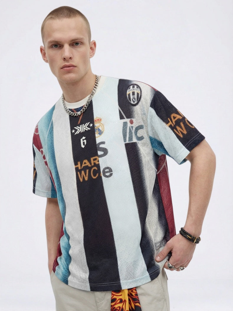 Patchwork Jersey Retro T-shirts