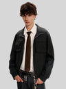Short And Wide Boxy Outdoor Tooling Stereo Loose Jackets