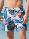 Printed Loose-fit Quick-drying Beach Shorts