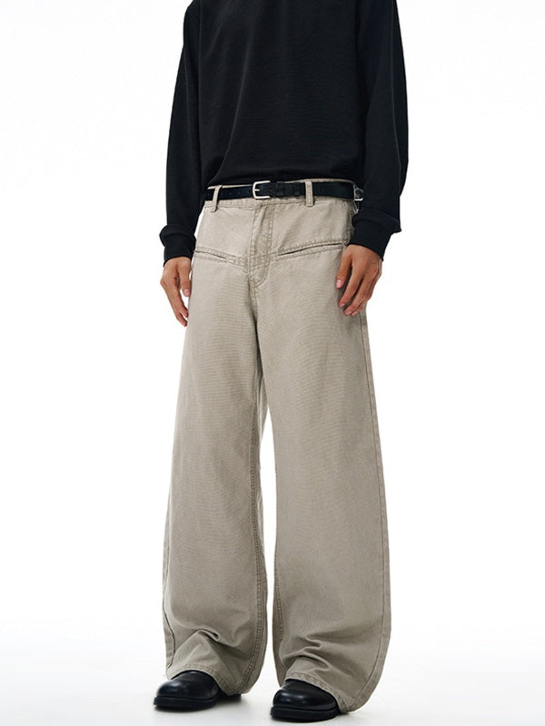 Liber Autumn Neutral wear Pocket decoration Solid Color Jeans