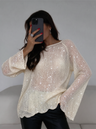 Elegant Sequined Knit Sweater