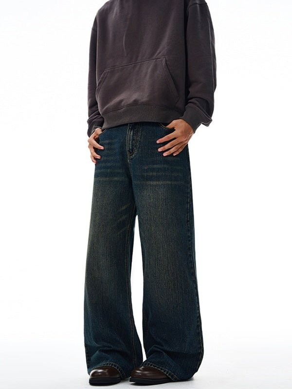 Liber Autumn Men's Pocket decoration Jeans