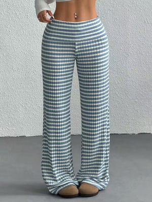 Y2K Bow Stripes Color Blocking Sweet Pants