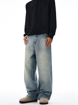 Liber Autumn Men's Pocket decoration Jeans